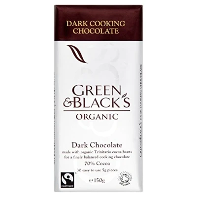 Image of Green &amp; Blacks 70 Percent Cocoa Solids Cooking Chocolate, 150 g