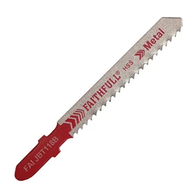 Image of Faithfull JBT118B Jigsaw Blades Metal (Pack of 5)