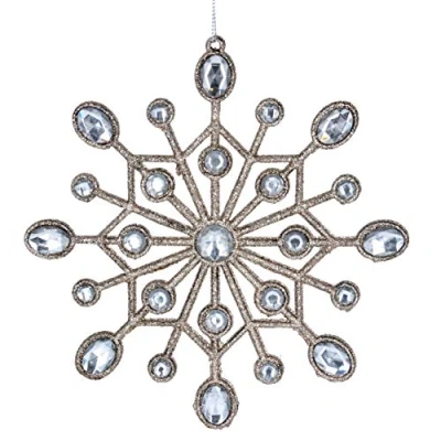 Image of Gisela Graham Diamante Snowflake Hanging Decoration