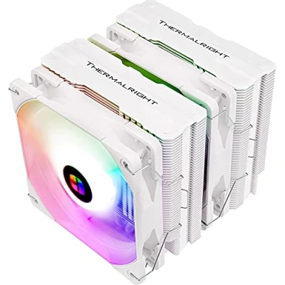 Image of Thermalright Peerless Assassin 120 CPU Air Cooler, 6 Heat Pipes, Dual 120mm TL C12W S PWM Fan,Aluminium Heatsink Cover, AGHP Technology, for AMD AM4/AM5 Intel LGA 1150/1151/1200/2011/1700 (White ARGB)