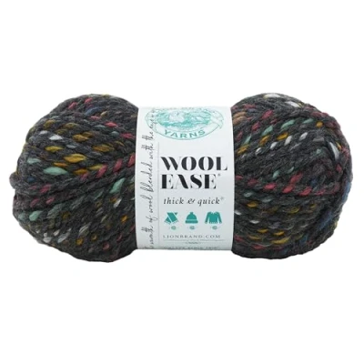 Image of Lion Brand Yarn Company 640 618 Wool Ease Thick &amp; Quick Yarn, Bedrock, One Skein