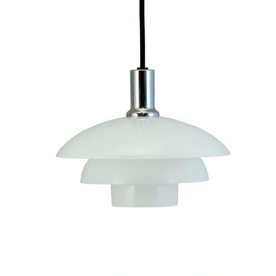 Image of Dyberg Larsen Morph hanging light, opal, Ø 21 cm, glass