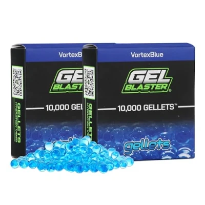 Image of Gel Blaster 20,000 Gellets Refill Ammo Blue, Made for Blasters Non Toxic, Water Based Balls Specifically Blaster, Ages 14+