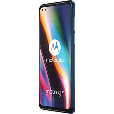 Image of Motorola moto g 5G plus (5G, 6.7&quot; FHD+, Qualcomm Snapdragon SD765, 48MP quad camera system, 5000 mAH battery, Dual SIM, 4/64GB, Android 10), Surfing Blue