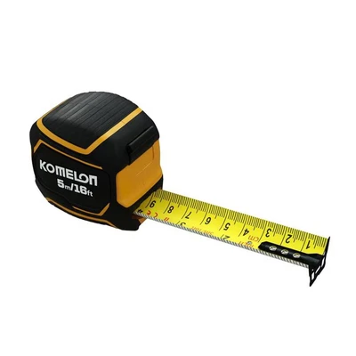 Image of Komelon Extreme 5m/16ft x 32mm Tape Measure PWB52E 3.7m Standout, Black/Yellow, KOMPWB52E