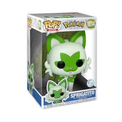 Image of Funko POP! Jumbo: Pokemon Sprigatito Collectable Vinyl Figure Gift Idea Official Merchandise Toys for Kids &amp; Adults Video Games Fans Model Collectors and Display