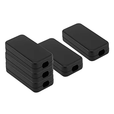 Image of LeMotech 5Pcs ABS Plastic Electrical Project Case Power Junction Box, Box Black 1.6 x 0.8 0.4 inch (40 20 11 mm)
