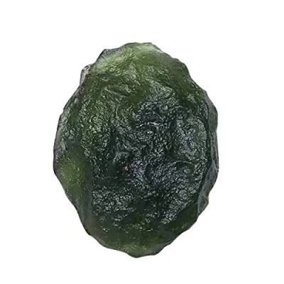 Image of HCHL Moldavite stone, Real Raw 1pcs Green Czech Meteorite Glass Rough Stone crystal Energy jewelry, women&#039;s jewelry (Size : 9 11g)
