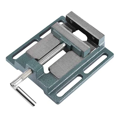 Image of Drill Press Vice 100mm, Heavy Duty 4 Inch Opening Size Mini Clamp Mechanic Bench Vise Table Top for Milling Machine, and Machinery Maintenance