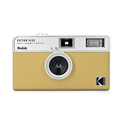 Image of KODAK EKTAR H35 Half Frame Film Camera, 35mm, Reusable, Focus Free, Lightweight, Easy to Use (Sand) (Film &amp; AAA Battery are not Included)