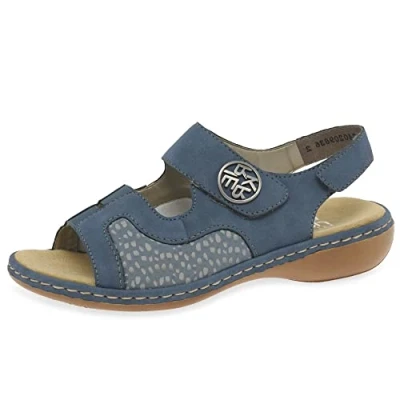 Image of Rieker Aleria Womens Sandals 6 UK Jeans Combi