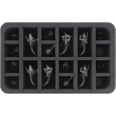 Image of Feldherr HS060A017 foam tray compatible with Blood Bowl: Gwaka&#039;moli Crater Gators