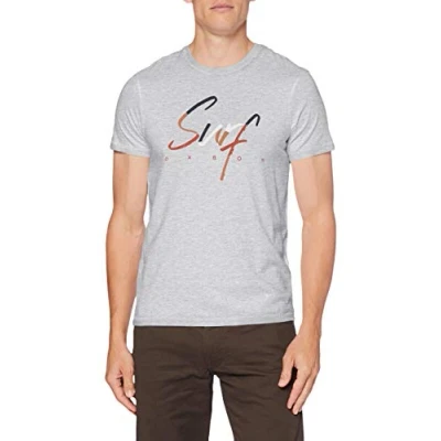 Image of OxbOw M2trello Men&#039;s T Shirt, mens, OXV916728_XGRCH, Flecked grey, M