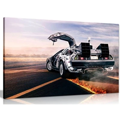Image of Back to The Future Canvas Wall Art Picture Print (12x8in)