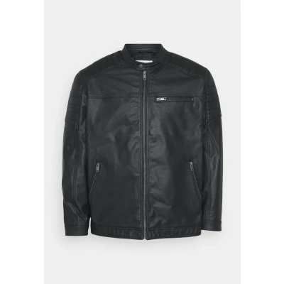 Image of Jack &amp; Jones Jcorocky Jacket Faux leather jacket, Men&#039;s, Size: XL, Black