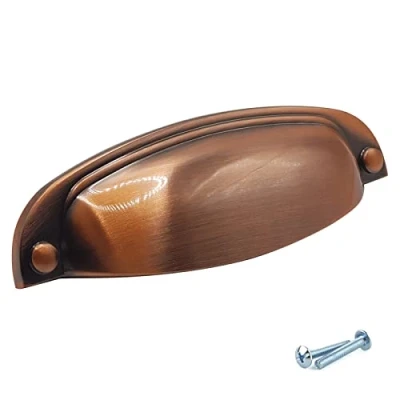 Image of M4TEC Cup Kitchen Cabinet Door Handles Cupboards Drawers Bedroom Furniture Pull Handle Brushed Copper. VD8 Series: 96 mm