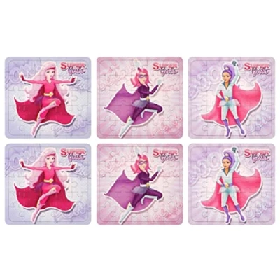 Image of HENBRANDT 12 x Mini Super Girls Jigsaw Puzzle