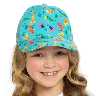 Image of Undercover Kids Baseball Cap GL660 Blue Animal Print