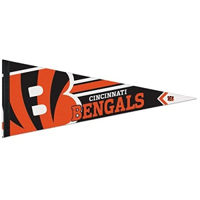 Image of WinCraft Cincinnati Bengals BIG LOGO Premium NFL Pennant