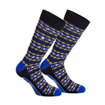 Image of Inter Non Slip Socks, Black, 23 26