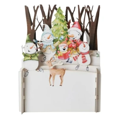 Image of Alljoy 3D Snowman Fun Pop Up Christmas Greeting Card XPOP049
