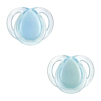 Image of Tommee Tippee Closer to Nature Night Time Soother 0 6m Pack of 2 Assorted
