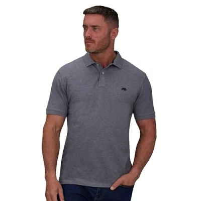 Image of Raging Bull Classic Organic Polo Shirt Grey Marl