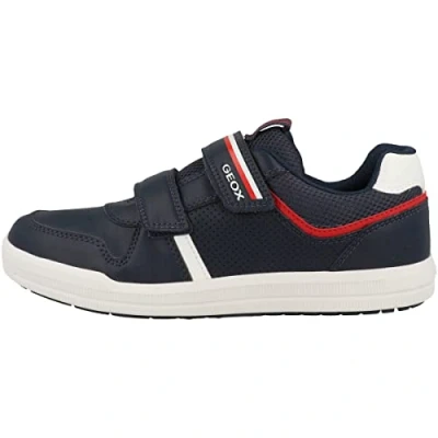 Image of Geox J Arzach Boy Sneaker, Navy red, 7 UK Child