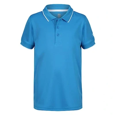 Image of Island GREEN Boy&#039;s Performance Wicking Polo Shirt Top Golf Shirt, Sky Azure, 13 Years