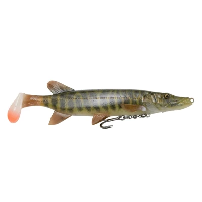 Image of Savage Gear 4D Pike Shad 20cm 65g SS 01 Striped Soft plastic lure