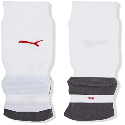 Image of Puma Team Liga Core Football Socks, White/Red, Size 1