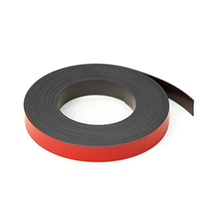 Image of Magnet Expert® Red 12.7mm wide x 0.76mm thick Magnetic Gridding Tape (12.7mm 5 Metres)