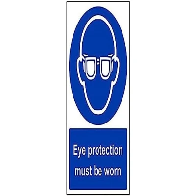 Image of VSafety Eye Protection Must Be Worn PPE Sign Portrait 200mm x 300mm 1mm Rigid Plastic
