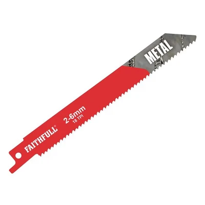 Image of Faithfull SBS918E Sabre Saw Blades Metal (Pack of 5)