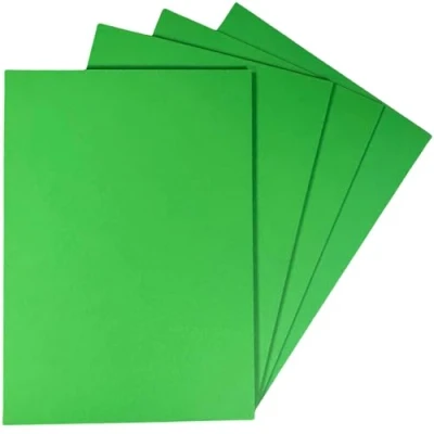 Image of A4 Green Card 50 Sheets Dark 160gsm Coloured Printer Photocopier