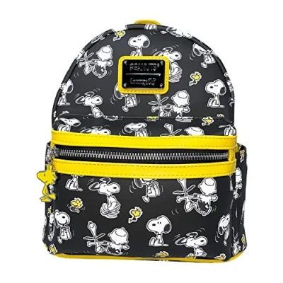 Image of Loungefly Women&#039;s Peanutsaoppack Shoulder Bag, Black, M