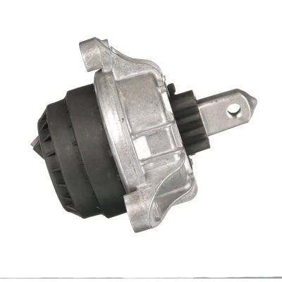 Image of 22116780263, 22117935141 Engine mount GATES ETM1650 Front, Left Rubber, Aluminium silver BMW: 5 Saloon, Touring, GT