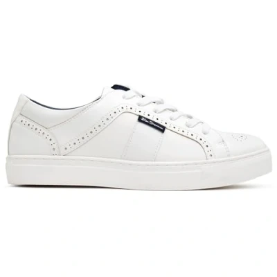 Image of Ben Sherman Mens Tony Trainers White Size UK 11