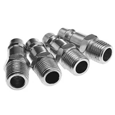 Image of the Lord of Tools 4Pcs Male Thread Quick Release Air Line Coupler Connector 1/4&quot; BSP Hose Fittings