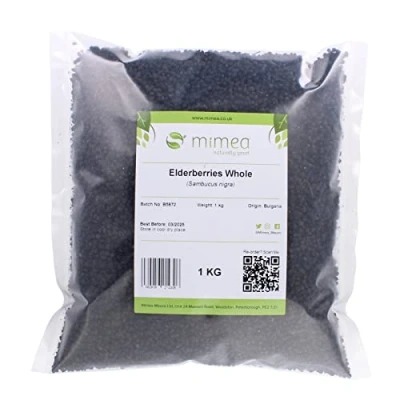 Image of Mimea Elderberries Whole Dried 5kg Quality Ingredients Perfect for Tea Infusion Brewing &amp; Distilling