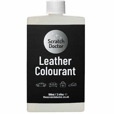 Image of Scratch Doctor Leather Colourant Restore &amp; Repair Faux Vinyl Paint for Furniture Sofas Car Seats Shoes Handbags (Light Cream, 100ml)