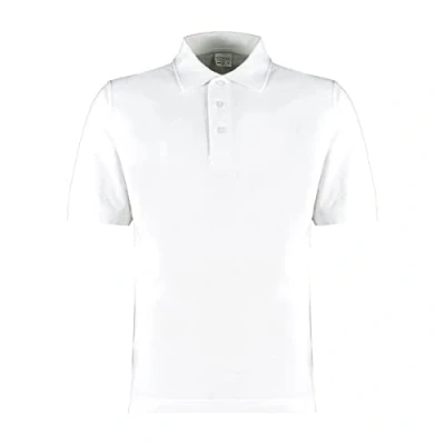 Image of Kustom Kit Men&#039;s Superwash Cotton Klassic Polo Shirt, White, MED