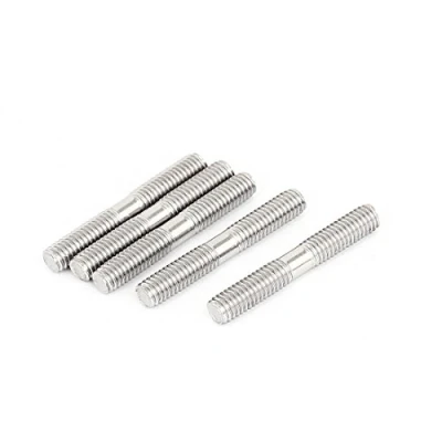 Image of Sourcingmap M6x40mm 304 Stainless Steel Double End Threaded Stud Screw Bolt 5Pcs