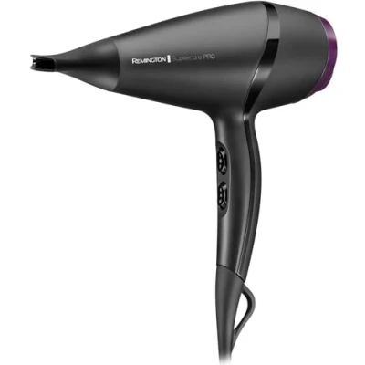Image of Remington Hair Dryer Supercare Pro Ionic (Fast, Powerful Drying, Healthy Heat to Care for Hair, Lightweight Compact Design, Slim Styling Concentrator, 3 / 2 Speed Settings, 2100W) AC7100