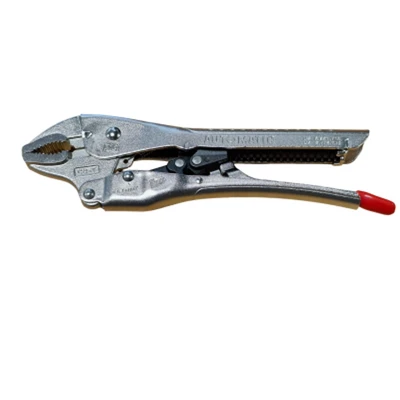 Image of PTI Automatic Curved Jaw Locking Pliers 10&quot; 250mm Auto Plier Heavy Duty, Adjustable Opening Metal Clamp DIY Woodworking