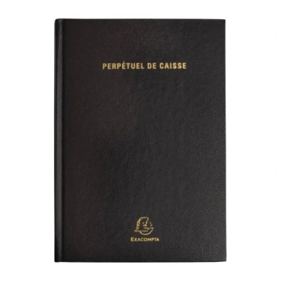 Image of EXACOMPTA Perpètuel Caisse Diary 210 x 148 mm Black