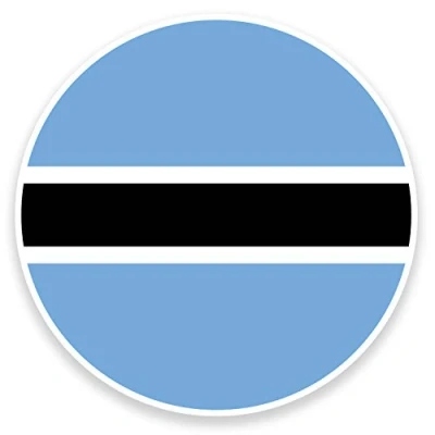 Image of 2 x 10cm Botswana Flag Vinyl Sticker Decal Laptop Car Bike Luggage Travel #9092 (10cm Wide High)