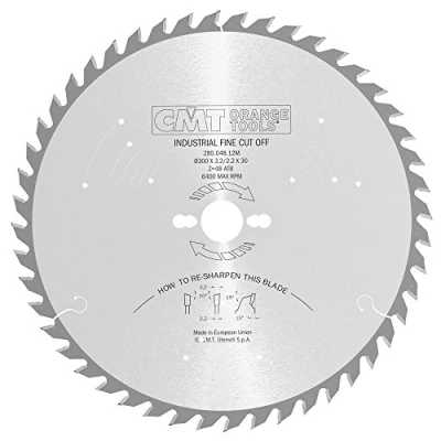 Image of CMT 285.048.12M Industrial Heavy Duty General Purpose Blade and 300mm 11 13/16 Inch by 48 Teeth 10 Degree ATB with 30mm Bore