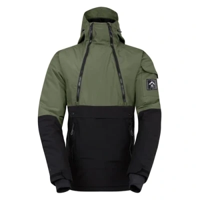 Image of Dare 2b Men&#039;s Water repellent T Bar Overhead Ski Jacket Olivine Green Black, Size: Xxxl