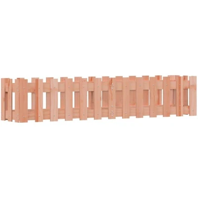 Image of vidaXL Garden Raised Bed with Fence Design 150x30x30 cm Solid Wood Douglas